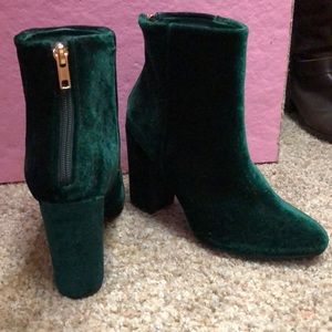 Shoedazzle Denny Velvet Booties